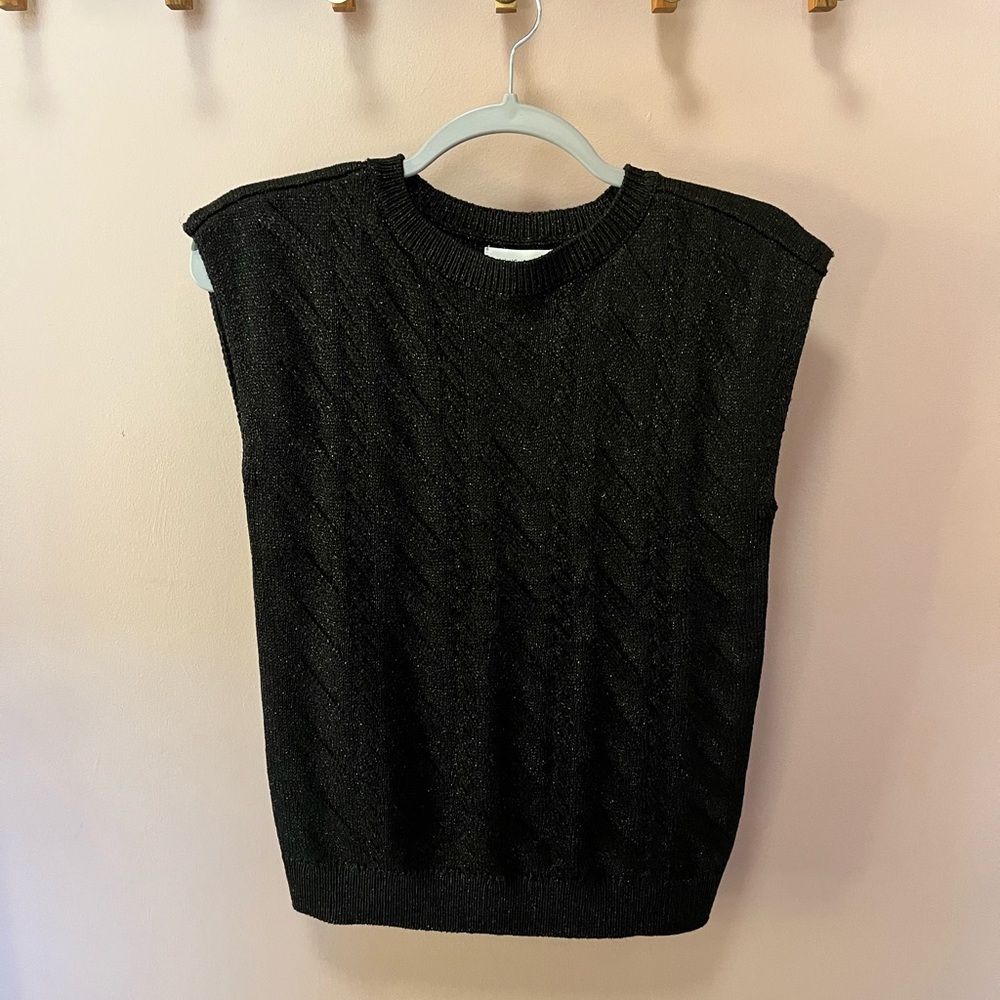 Calvin Klein Jeans Sparkling Black Sweater Vest